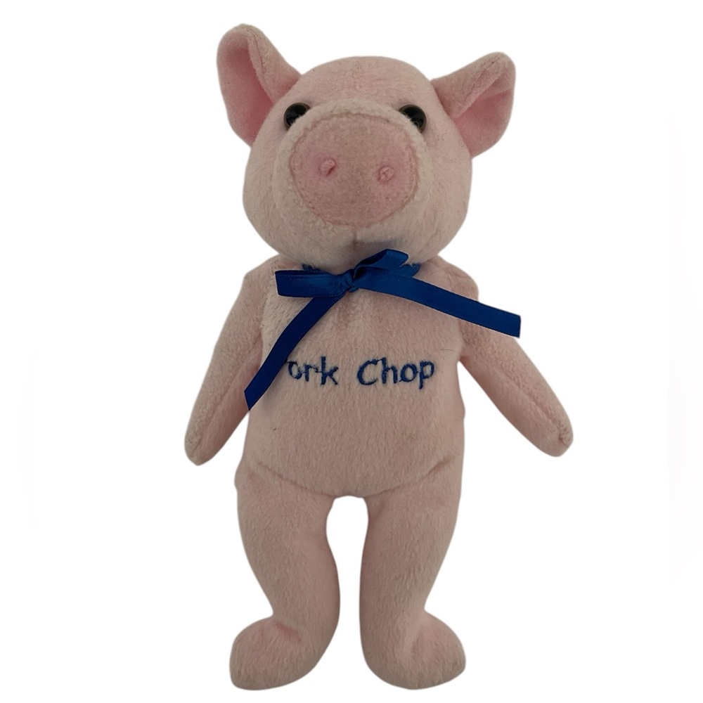 HERRINGTON 2007 Cheesecake Factory Pork Chop Pink Pig Stuffed Animal